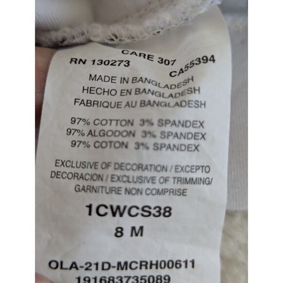 LEE LADIES WOMENS MID RISE REGULAR FIT SHORTS SIZE 8M BLUE STRIPE COLOR NEW - Picture 7 of 8